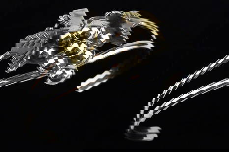 Mint Vint Heavy Taxco Sterling Grapes Cuff Bracelet 7-8" TS30 Silver: Guaranteed Solid 925 Sterling Silver, in Excellent Condition