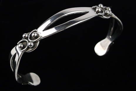 Mint 1960s Taxco Maricela Sterling Silver Cuff Bracelet 7-8": Guaranteed Solid 925 Sterling Silver, in Excellent Condition