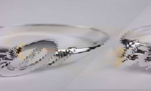 Mint Great Caribbean Sterling 14kt Gold Bahamas Bracelet 7.5": Guaranteed Solid 925 Sterling Silver, in Excellent Condition