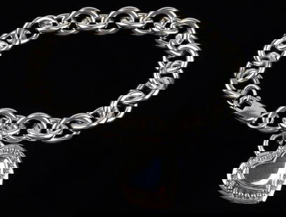 Big Mint Heavy Judith Ripka Sterling Silver Chain Bracelet 8": Guaranteed Solid 925 Sterling Silver, in Excellent Condition