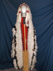 HUGE 6ft Navajo Buffy Sam Linda Lee Ceremonial Headdress