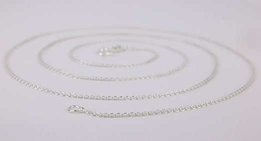 New Italian Sterling Silver Chain Necklace 24"