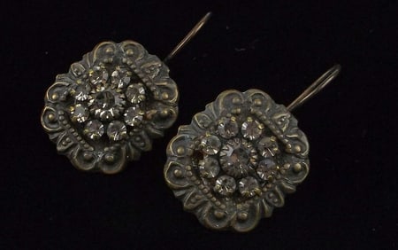 Mint Vintage Kenny Ma San Francisco Crystal Drop Earrings