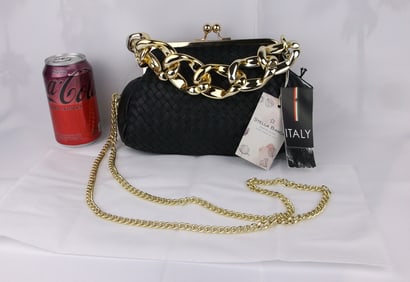 New With Tags Stella Bianca Italian Leather Crossbody Handbag $300