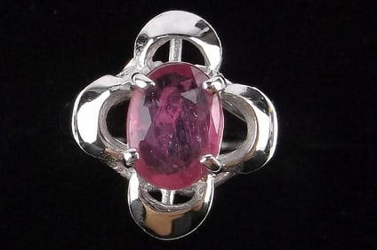 New Designer Sterling Silver Ruby Ring 6
