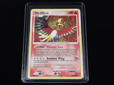 2007 Pokemon Ho-Oh LV 45 Rare Holo Card Phoenix Turn