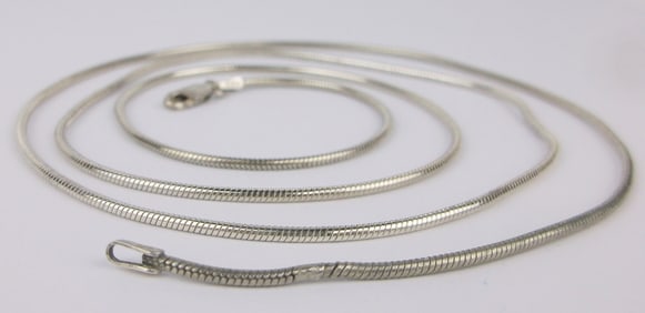 Gorgeous Vintage Thick Italian Sterling Silver Chain Necklace 30"