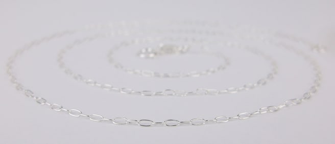 New Sterling Silver Italian Chain Necklace 20"