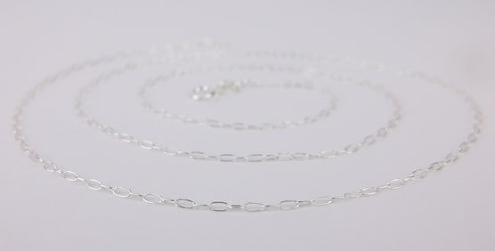 New Italian Sterling Silver Chain Necklace 20"