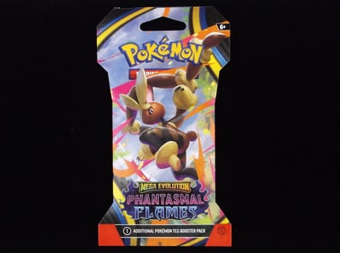 New Sealed Pokemon TCG Phantasmal Flame Pack Mega Evolutions