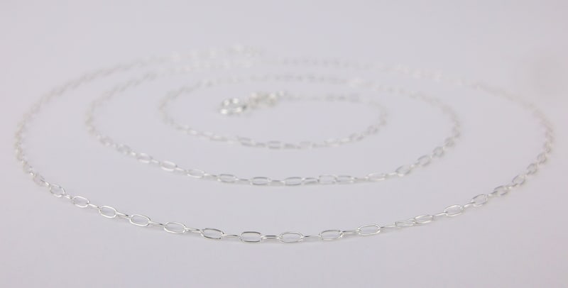 New Italian Sterling Silver Chain Necklace 20": Solid Sterling Silver Guaranteed, in Brand New Never Worn Condition.