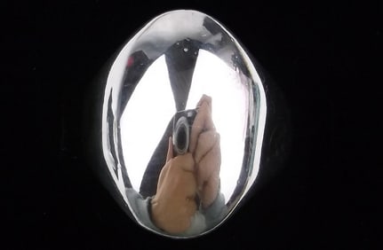 Mint Big Sterling Silver Dome Ring 8