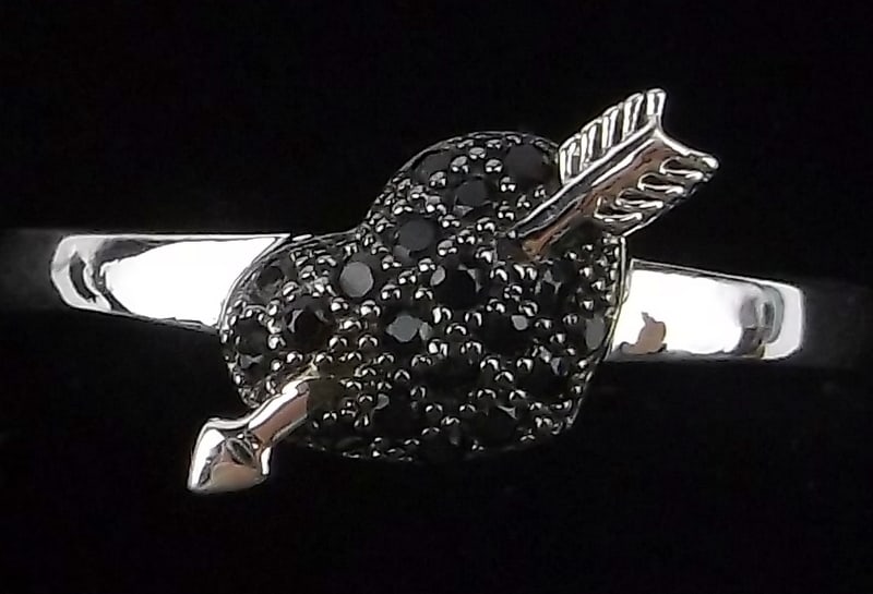 Stunning Sterling Silver Cupids Arrow Ring 6 (1 of 2)