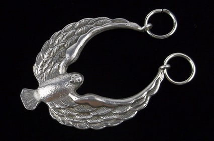 Mint Vintage 1950s Navajo Sterling Silver Eagle Pendant