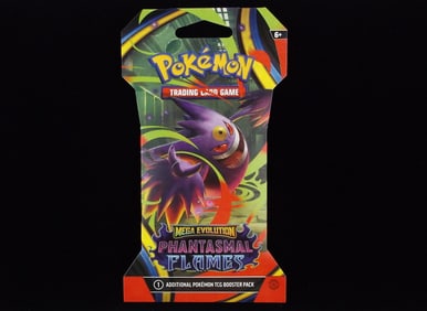 New Sealed Pokemon TCG Phantasmal Flame Pack Mega Evolutions