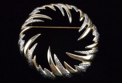 Mint Vintage 1960s Sarag Coventry Starburst Brooch Big
