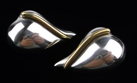 Mint Vintage 1970s Taxco Sterling Silver Earrings TS01