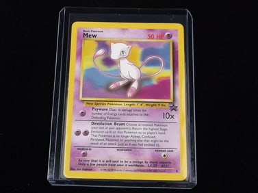NM-M Vintage 2000 Pokemon WOTC Mew Black Star Promo Card