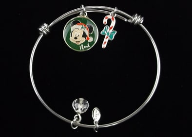 New Boxed Disney Minnie Mouse Christmas Bracelet $60