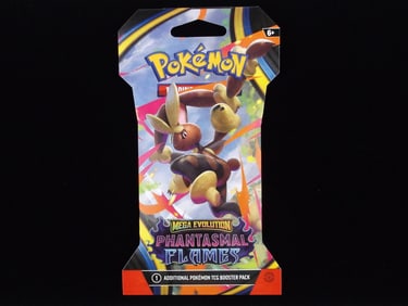 New Sealed Pokemon TCG Phantasmal Flame Pack Mega Evolutions