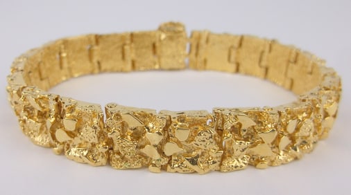 Mint Vintage 1970s Nugget Bracelet 8"