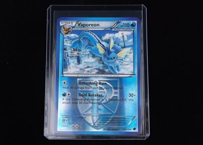 Mint 2013 Pokemon Vaporeon Team Plasma Reverse Holo Card