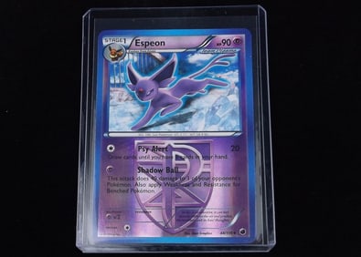 Min 2013 Pokemon Espeon Team Plasma Reverse Holo Card