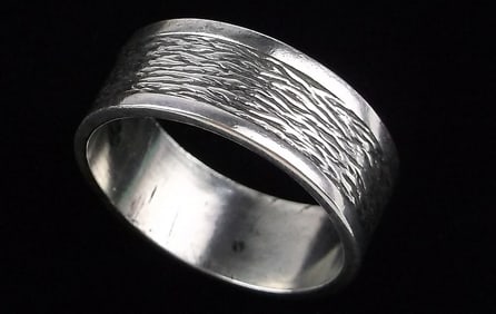 Mint 1950s Maisels Navajo Sterling Silver Band Ring 5
