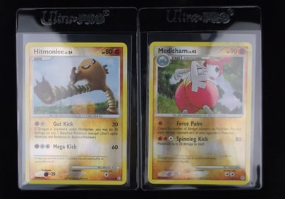 Nice 2007-08 Pokemon Hitmonlee Medicham Reverse Holo Lot Rare