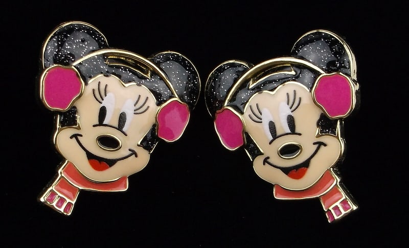 New Boxed Disney Baublebar Minnie Mouse Christmas Earrings (1 of 2)