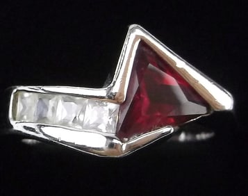 Stunning Rellos 1ct Ruby Ring Size 8.5