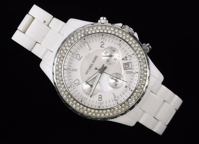 Stunning Big Michael Kors Wristwatch Works Great New Battery