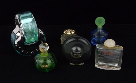 Vint Mini Perfume Bottle Lot YSL Bvlgari Dior Picasso Empty Ex Cond