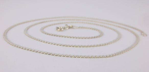 New Vintage Italian Sterling Silver Chain Necklace 20"