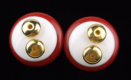 Mint vintage 1950s Germany Lucite Earrings