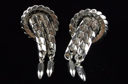 Mint Vint 1960s Atomic Era Bomb Drop Earrings Rare