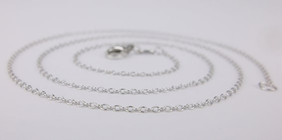 New Italian Sterling Silver Chain Necklace 18"