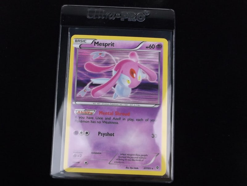 NM-M 2013 Pokemon Mesprit Rare Holo Card Mental Shroud (1 of 2)