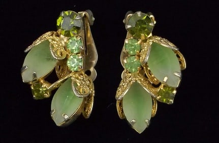 Stunning Vintage 1960s Juliana Rhinestone Earrings