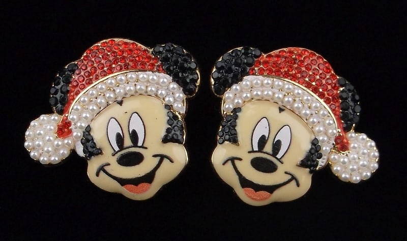 New Boxed Disney Baublebar Christmas Mickey Mouse Earrings (1 of 2)