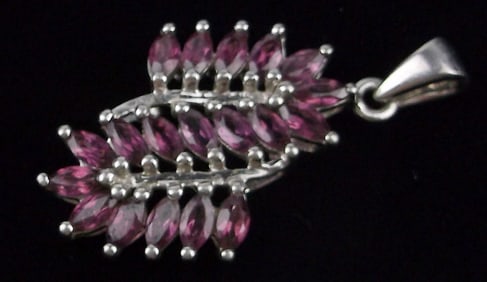 Mint Thick Big Designer Sterling Silver Amethyst Pendant