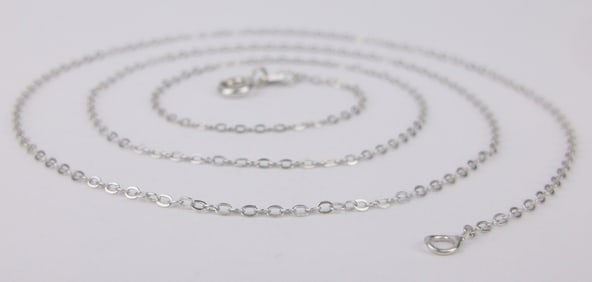 New Vintage Italian Sterling Silver Chain Necklace 20"