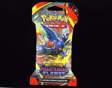 New Sealed Pokemon TCG Phantasmal Flames Pack Mega Evolution