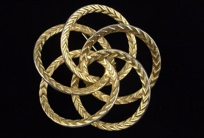 Stunning Vintage 1960s Atomic Era Brooch