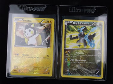 Mint 2012 Pokemon Black Kyurem Emolga Rare Holo Rev Holo Lot