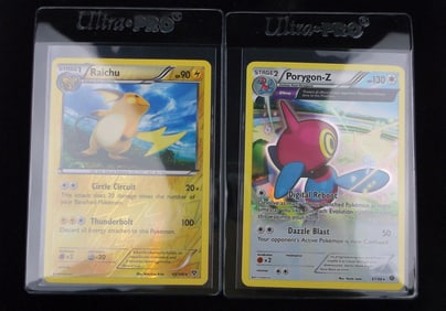 NM-M 2014-15 Pokemon PorygonZ Raichu Rare Holo Full Art Rev Lot