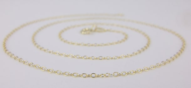 Mint Vint Italian Gold Over Sterling Chain Necklace 18"