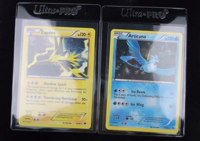 NM 2012 Pokemon Zapdos Articuno Rare Holo Lot