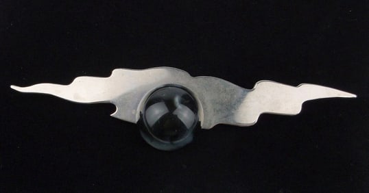 Stunning Big 1960s Victoria Studio Lucite Thunderclouds Brooch