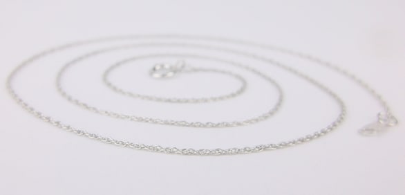 New Vintage Italian Sterling Silver Chain Necklace 18"